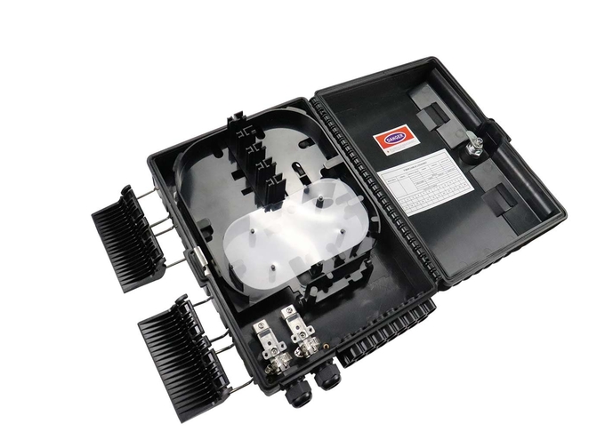 siyah Fiber Optik Kablo Dağıtım Kutusu donanımlı SC adaptörü ve pigtailler 0