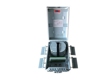 Wall / Pole Outdoor Fiber Distribution Box 16 Core PC ABS Material