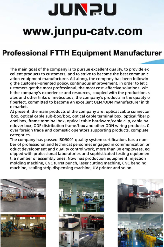 Fabrika Kaynağı Özelleştirilebilir FTTH Ürünleri 16 Çekirdekli Fiber Optik Terminal Dağıtım Kutusu 7